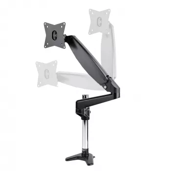 StarTech.com Schreibtisch-Monitorhalterung für einzelnes VESA-Display bis 32 Zoll oder 49 Zoll Ultrawide 8kg – voll bewegliche Gelenk- und Höhenverstellung – C-Klemme, Tischdurchführung – Einzelmonitorarm