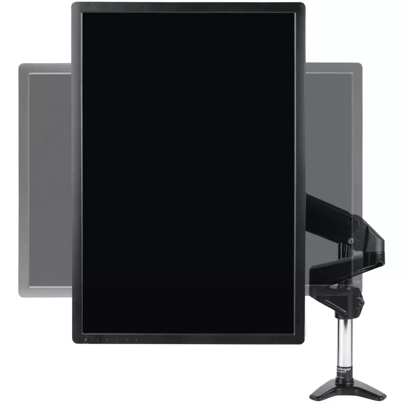 StarTech.com Schreibtisch-Monitorhalterung für einzelnes VESA-Display bis 32 Zoll oder 49 Zoll Ultrawide 8kg – voll bewegliche Gelenk- und Höhenverstellung – C-Klemme, Tischdurchführung – Einzelmonitorarm