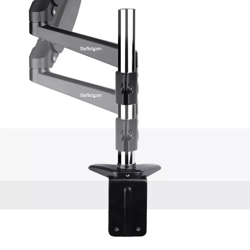 StarTech.com Schreibtisch-Monitorhalterung für einzelnes VESA-Display bis 32 Zoll oder 49 Zoll Ultrawide 8kg – voll bewegliche Gelenk- und Höhenverstellung – C-Klemme, Tischdurchführung – Einzelmonitorarm