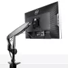 StarTech.com Schreibtisch-Monitorhalterung für einzelnes VESA-Display bis 32 Zoll oder 49 Zoll Ultrawide 8kg – voll bewegliche Gelenk- und Höhenverstellung – C-Klemme, Tischdurchführung – Einzelmonitorarm
