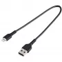 StarTech.com 30cm Robustes schwarzes USB-A auf Lightning Kabel – Heavy-Duty Rauhes Aramidfaser USB Typ A auf Lightning Lade-/Sync-Kabel – Apple MFi Zertifiziert iPad/iPhone 12