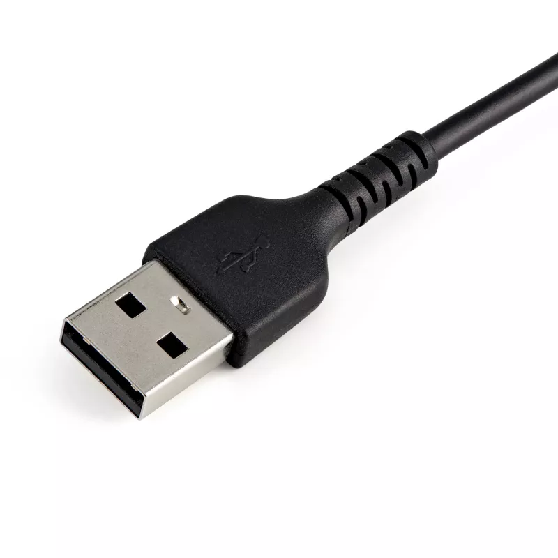 StarTech.com 30cm Robustes schwarzes USB-A auf Lightning Kabel – Heavy-Duty Rauhes Aramidfaser USB Typ A auf Lightning Lade-/Sync-Kabel – Apple MFi Zertifiziert iPad/iPhone 12