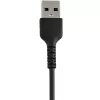 StarTech.com 30cm Robustes schwarzes USB-A auf Lightning Kabel – Heavy-Duty Rauhes Aramidfaser USB Typ A auf Lightning Lade-/Sync-Kabel – Apple MFi Zertifiziert iPad/iPhone 12