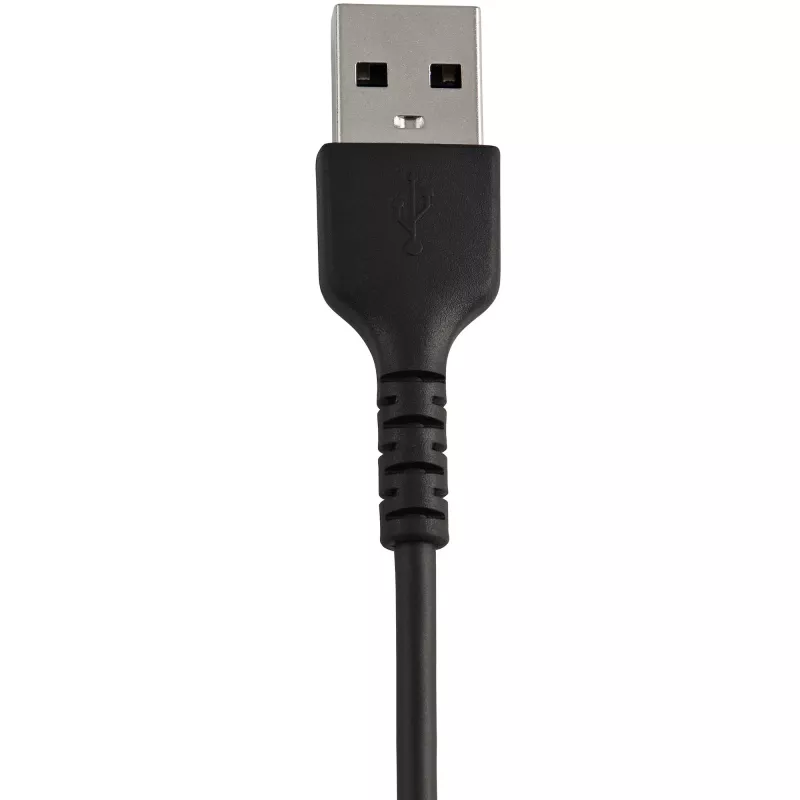 StarTech.com 30cm Robustes schwarzes USB-A auf Lightning Kabel – Heavy-Duty Rauhes Aramidfaser USB Typ A auf Lightning Lade-/Sync-Kabel – Apple MFi Zertifiziert iPad/iPhone 12