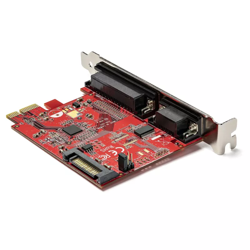StarTech.com PCIe-Karte mit seriellem und parallelem Anschluss – PCI-Express-Kombi-Adapterkarte mit 1x DB25 Parallelport & 1x RS232 seriellem Anschluss – Erweiterungs-/Controllerkarte – PCIe-Druckerkarte