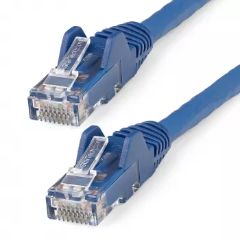 StarTech.com 1m CAT6 Ethernetkabel - LSZH (Low Smoke Zero Halogen) - 10 Gigabit 250Mhz 100W PoE RJ45 10GbE UTP Netzwerk-Patchkabel, rastnasenschutz mit Zugentlastung - Blau, CAT 6, ETL-verifiziert, 24AWG