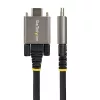 StarTech.com 50cm (20″) seitlich verschraubbares USB-C-Kabel 10Gbps – USB 3.1/3.2 Gen 2 Typ-C-Kabel – 100W (5A) Power Delivery-Ladung, DP Alt Mode – Doppel-Schraubverriegelung – USB-C-Kabel laden/synchronisieren