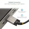 StarTech.com 50cm (20″) seitlich verschraubbares USB-C-Kabel 10Gbps – USB 3.1/3.2 Gen 2 Typ-C-Kabel – 100W (5A) Power Delivery-Ladung, DP Alt Mode – Doppel-Schraubverriegelung – USB-C-Kabel laden/synchronisieren