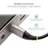StarTech.com 50 cm Top Screw Locking USB-C-Kabel 10 Gbit/s – USB 3.1/3.2 Gen 2 Typ-C-Kabel – 100 W (5 A) Power Delivery Ladeleistung, DP Alt Mode – Einfach-Schraubsicherung, USB-C Kabel Laden/Synchronisieren