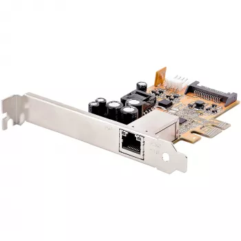 StarTech.com 1 Port 2.5Gbps PoE Netzwerkkarte, PCIe Ethernet-Karte mit RJ45, 30W 802.3at PoE NIC für Desktops/Server, Netzwerk-PoE-LAN-Adapter mit Low-Profile-Blende, NBaseT, Windows/Linux