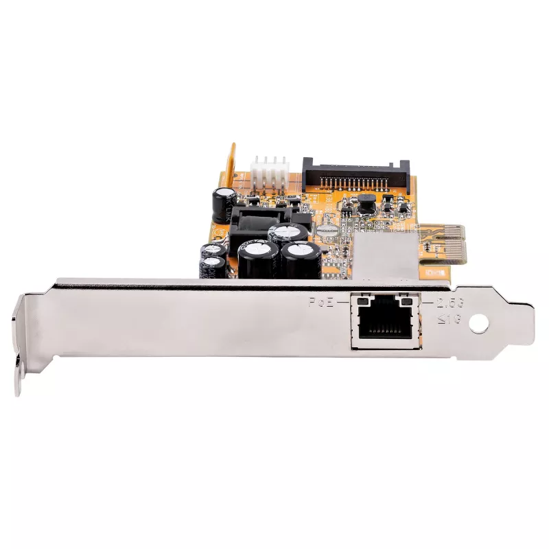StarTech.com 1 Port 2.5Gbps PoE Netzwerkkarte, PCIe Ethernet-Karte mit RJ45, 30W 802.3at PoE NIC für Desktops/Server, Netzwerk-PoE-LAN-Adapter mit Low-Profile-Blende, NBaseT, Windows/Linux