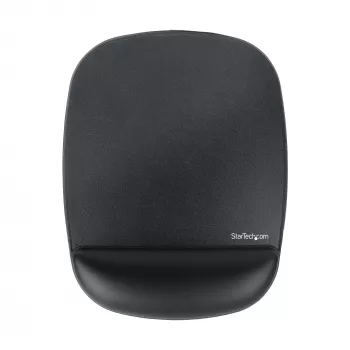 StarTech.com Mauspad mit Handballenauflage, 6,7 x 7,1 x 0,8 Zoll (17 x 18 x 2 cm), ergonomisches Mauspad mit Handgelenkstütze, Schreibtisch-Handgelenkpad mit rutschfester PU-Basis, gepolstertes Gel-Mauspad mit Handballenauflage