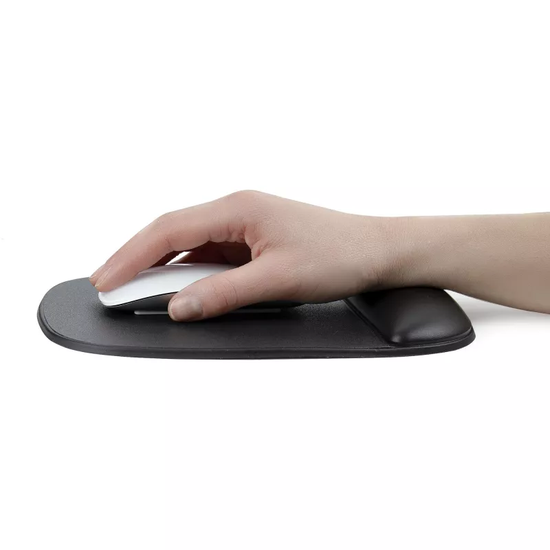 StarTech.com Mauspad mit Handballenauflage, 6,7 x 7,1 x 0,8 Zoll (17 x 18 x 2 cm), ergonomisches Mauspad mit Handgelenkstütze, Schreibtisch-Handgelenkpad mit rutschfester PU-Basis, gepolstertes Gel-Mauspad mit Handballenauflage