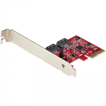 StarTech.com SATA PCIe-Karte - 2-Port PCIe SATA-Erweiterungskarte - 6Gbps - Full/Low Profile - PCI Express zu SATA-Adapter/Steuergerät - ASM1062R SATA RAID - PCIe zu SATA-Konverter