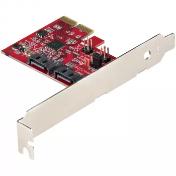 StarTech.com SATA PCIe-Karte - 2-Port PCIe SATA-Erweiterungskarte - 6Gbps - Full/Low Profile - PCI Express zu SATA-Adapter/Steuergerät - ASM1062R SATA RAID - PCIe zu SATA-Konverter