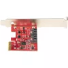 StarTech.com SATA PCIe-Karte - 2-Port PCIe SATA-Erweiterungskarte - 6Gbps - Full/Low Profile - PCI Express zu SATA-Adapter/Steuergerät - ASM1062R SATA RAID - PCIe zu SATA-Konverter