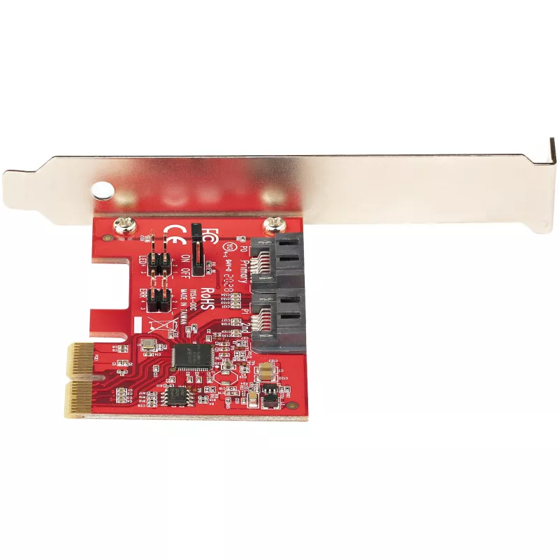 StarTech.com SATA PCIe-Karte - 2-Port PCIe SATA-Erweiterungskarte - 6Gbps - Full/Low Profile - PCI Express zu SATA-Adapter/Steuergerät - ASM1062R SATA RAID - PCIe zu SATA-Konverter
