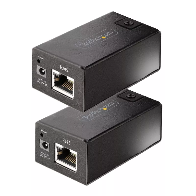 StarTech.com 150 m (492 ft) USB 2.0 Extender über Cat5e/Cat6 Ethernet-Kabel, extern gespeister USB-Extender via RJ45/Netzwerkkabel, USB über Ethernet-Kabel Extender/Adapter