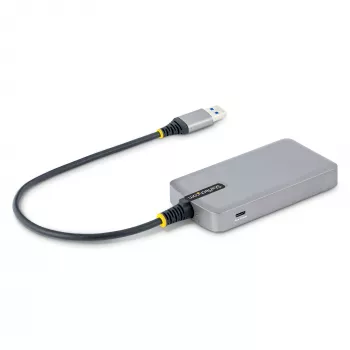 StarTech.com 3-Port USB-Hub mit Ethernet - 3x USB-A-Anschlüsse - Gigabit Ethernet (RJ-45) - USB 3.0 5Gbit/s - Bus-gespeist - 30 cm langes Kabel - Tragbarer Laptop-USB-Hub-Adapter mit GbE