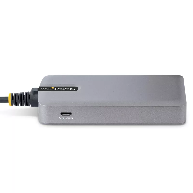 StarTech.com 3-Port USB-Hub mit Ethernet - 3x USB-A-Anschlüsse - Gigabit Ethernet (RJ-45) - USB 3.0 5Gbit/s - Bus-gespeist - 30 cm langes Kabel - Tragbarer Laptop-USB-Hub-Adapter mit GbE