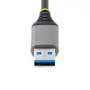 StarTech.com 3-Port USB-Hub mit Ethernet - 3x USB-A-Anschlüsse - Gigabit Ethernet (RJ-45) - USB 3.0 5Gbit/s - Bus-gespeist - 30 cm langes Kabel - Tragbarer Laptop-USB-Hub-Adapter mit GbE