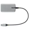 StarTech.com 3-Port USB-Hub mit Ethernet - 3x USB-A-Anschlüsse - Gigabit Ethernet (RJ-45) - USB 3.0 5Gbit/s - Bus-gespeist - 30 cm langes Kabel - Tragbarer Laptop-USB-Hub-Adapter mit GbE