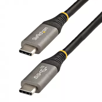StarTech.com 20 Zoll (50 cm) USB-C-Kabel 10 Gbit/s – USB-3.1-Typ-C-Kabel – 100 W (5 A) Power-Delivery-Ladung, DP Alt Mode – USB-C-Kabel für USB-C-Laptop/Telefon/Gerät – Laden/Synchronisieren
