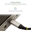 StarTech.com 20 Zoll (50 cm) USB-C-Kabel 10 Gbit/s – USB-3.1-Typ-C-Kabel – 100 W (5 A) Power-Delivery-Ladung, DP Alt Mode – USB-C-Kabel für USB-C-Laptop/Telefon/Gerät – Laden/Synchronisieren