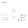 StarTech.com 0,91 m seitliche Schraubverriegelung USB-C-Kabel 10 Gbit/s – USB-IF-zertifiziertes USB-C-Kabel – USB 3.1/3.2 Gen 2 Typ-C-Kabel – 100 W (5 A) Power Delivery Ladung, DP Alt Mode – doppelte Schraubverriegelung – USB-C Kabel laden/synchronisieren