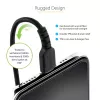StarTech.com 1m (3ft) USB-C auf Lightning Kabel, MFi-zertifiziert, Spiralkabel iPhone Ladekabel, Schwarz, robuste TPE-Ummantelung Aramidfaser, strapazierfähiges Spiralkabel Lightning