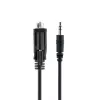 StarTech.com 1 m DB9 auf 3,5 mm serielles Kabel zur Konfiguration serieller Geräte, RS232 DB9 Stecker auf 3,5 mm Kabel, verwendet zur Kalibrierung von Projektoren, Digital Signage und Fernsehern über den Audio-Anschluss