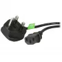 StarTech.com 0,9 m (3ft) UK Computer-Netzkabel, BS 1363 auf C13, 18AWG, 10A 250V, Ersatz-Netzkabel, Kaltgerätekabel / UK Netzkabel, PC-Netzteilkabel, TV-Netzkabel