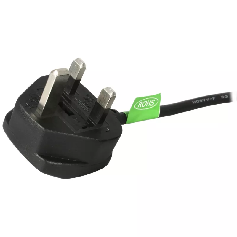 StarTech.com 0,9 m (3ft) UK Computer-Netzkabel, BS 1363 auf C13, 18AWG, 10A 250V, Ersatz-Netzkabel, Kaltgerätekabel / UK Netzkabel, PC-Netzteilkabel, TV-Netzkabel