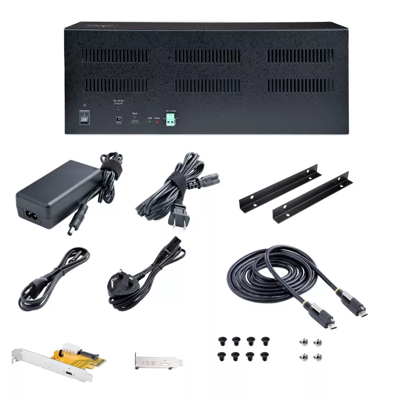 StarTech.com 4-Slot PCIe-Erweiterungschassis mit PCIe x2 Hostkarte, PCIe 2.0 – 10 Gbit/s, externe PCIe-Steckplätze für Desktops/Server, PCI Express Erweiterungsbox/Adapter, 4 PCIe x1 Steckplätze