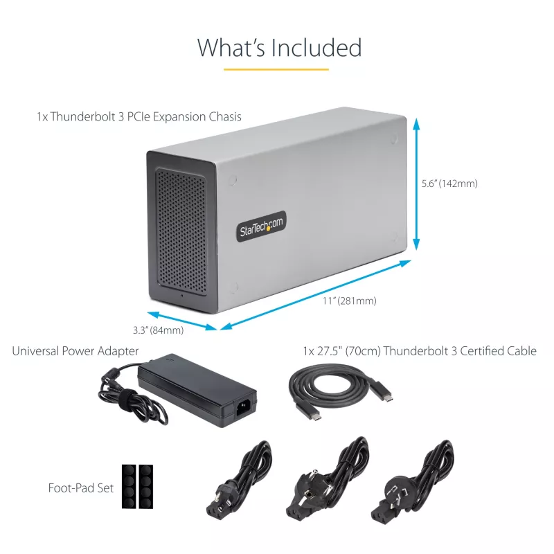 StarTech.com Dual-Slot Thunderbolt 3 PCIe-Erweiterungsgehäuse