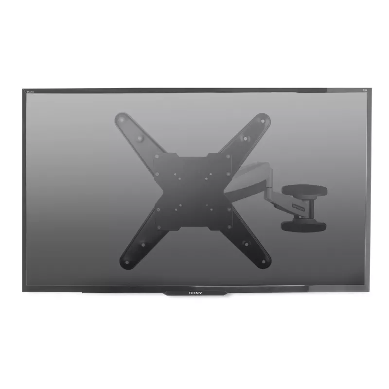 StarTech.com VESA TV-Wandhalterung, verstellbare Full-Motion-TV-Wandhalterung für 23-Zoll- bis 55-Zoll-Displays, flache TV-Halterung unterstützt 30 kg, ausziehbare/neigbare/schwenkbare TV-Wandhalterung