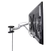 StarTech.com VESA TV-Wandhalterung, verstellbare Full-Motion-TV-Wandhalterung für 23-Zoll- bis 55-Zoll-Displays, flache TV-Halterung unterstützt 30 kg, ausziehbare/neigbare/schwenkbare TV-Wandhalterung