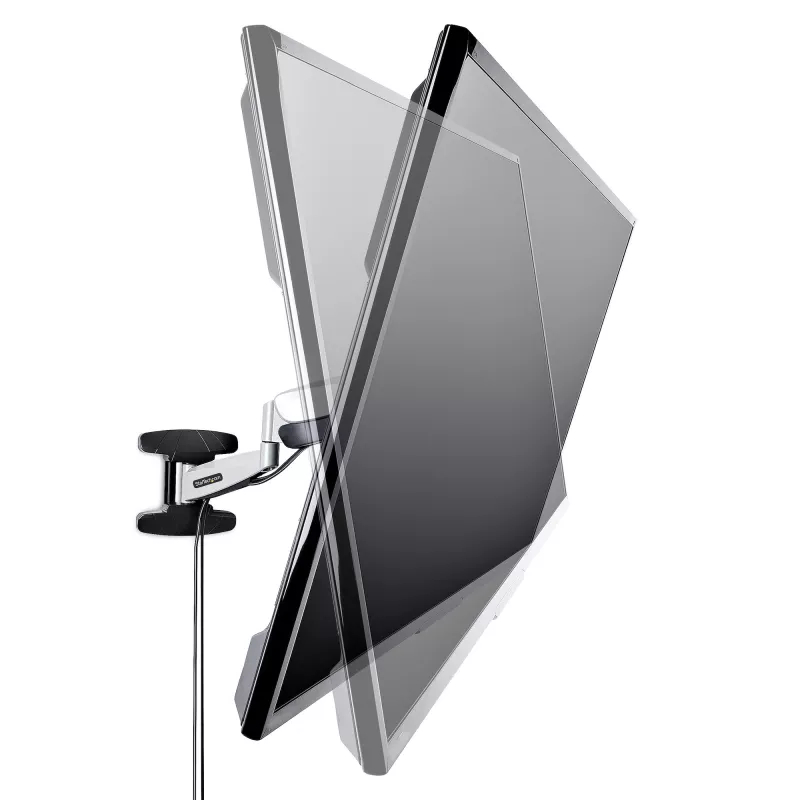 StarTech.com VESA TV-Wandhalterung, verstellbare Full-Motion-TV-Wandhalterung für 23-Zoll- bis 55-Zoll-Displays, flache TV-Halterung unterstützt 30 kg, ausziehbare/neigbare/schwenkbare TV-Wandhalterung