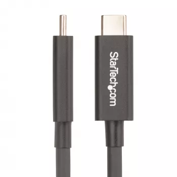StarTech.com 2m aktives Thunderbolt 4 Kabel, 40 Gbit/s, 100W Power Delivery, 4K/8K Video, Intel-zertifiziertes Thunderbolt Kabel – Kompatibel mit USB4/Thunderbolt 4/USB 3.2/USB Type-C/DisplayPort/Thunderbolt 3