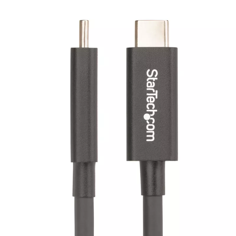 StarTech.com 2m aktives Thunderbolt 4 Kabel, 40 Gbit/s, 100W Power Delivery, 4K/8K Video, Intel-zertifiziertes Thunderbolt Kabel – Kompatibel mit USB4/Thunderbolt 4/USB 3.2/USB Type-C/DisplayPort/Thunderbolt 3