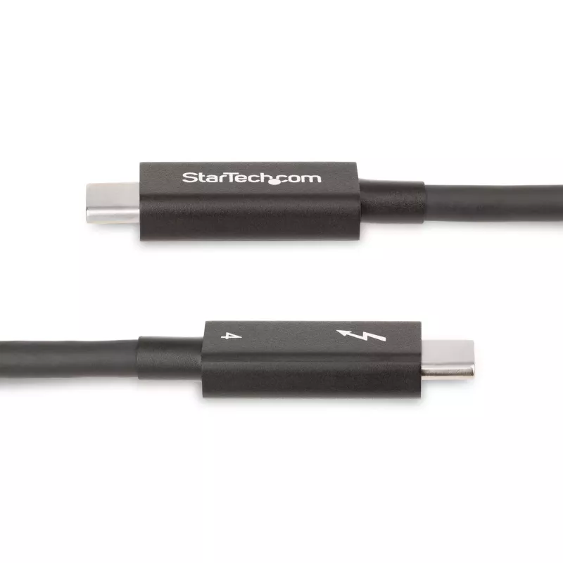 StarTech.com 2m aktives Thunderbolt 4 Kabel, 40 Gbit/s, 100W Power Delivery, 4K/8K Video, Intel-zertifiziertes Thunderbolt Kabel – Kompatibel mit USB4/Thunderbolt 4/USB 3.2/USB Type-C/DisplayPort/Thunderbolt 3