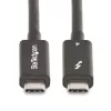 StarTech.com 2m aktives Thunderbolt 4 Kabel, 40 Gbit/s, 100W Power Delivery, 4K/8K Video, Intel-zertifiziertes Thunderbolt Kabel – Kompatibel mit USB4/Thunderbolt 4/USB 3.2/USB Type-C/DisplayPort/Thunderbolt 3