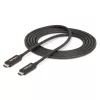 StarTech.com 2m aktives Thunderbolt 4 Kabel, 40 Gbit/s, 100W Power Delivery, 4K/8K Video, Intel-zertifiziertes Thunderbolt Kabel – Kompatibel mit USB4/Thunderbolt 4/USB 3.2/USB Type-C/DisplayPort/Thunderbolt 3