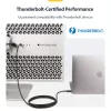 StarTech.com 2m aktives Thunderbolt 4 Kabel, 40 Gbit/s, 100W Power Delivery, 4K/8K Video, Intel-zertifiziertes Thunderbolt Kabel – Kompatibel mit USB4/Thunderbolt 4/USB 3.2/USB Type-C/DisplayPort/Thunderbolt 3