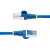 StarTech.com 1,5 m CAT6a Ethernet-Kabel – Blau – Low Smoke Zero Halogen (LSZH) – 10GbE 500 MHz 100 W PoE++ rastnasenfreier RJ-45 mit Zugentlastung S/FTP Netzwerk-Patchkabel