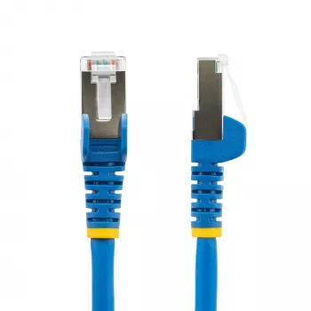 StarTech.com 1m CAT6a Ethernet-Kabel - Blau - raucharm und halogenfrei (LSZH) - 10GbE 500MHz 100W PoE++ rastnasenfreier RJ-45 mit Zugentlastung S/FTP Netzwerk-Patchkabel