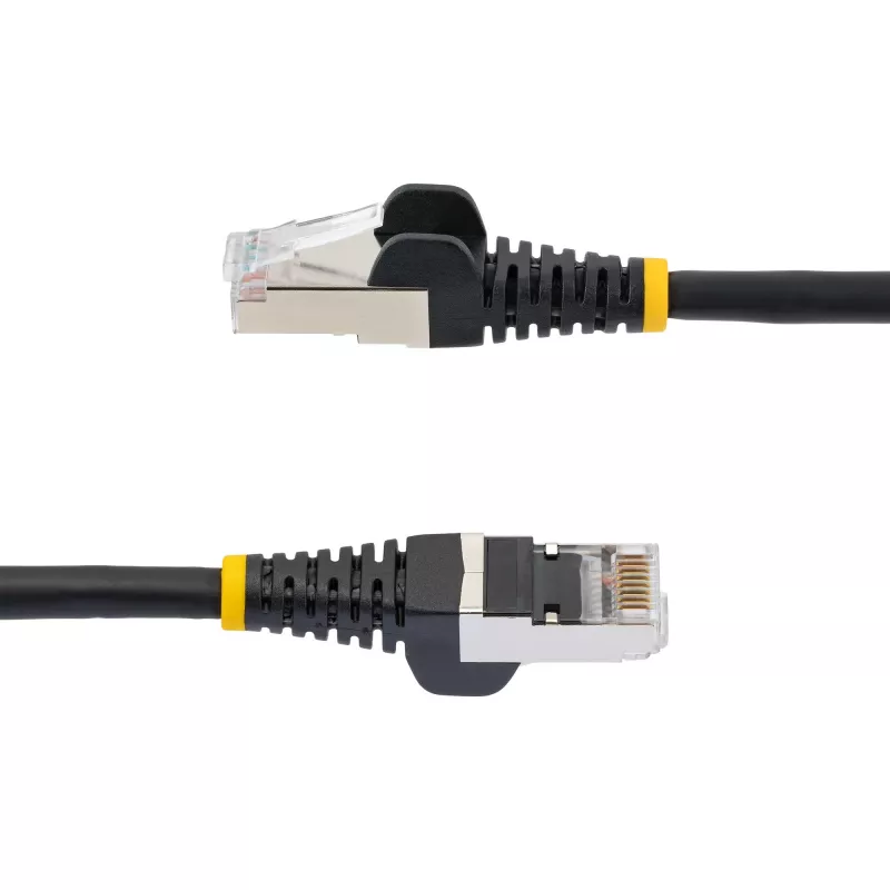 StarTech.com 7m CAT6a Ethernet-Kabel - Schwarz - Low Smoke Zero Halogen (LSZH) - 10GbE 500MHz 100W PoE++ Snagless RJ-45 mit Zugentlastung S/FTP Netzwerk-Patchkabel