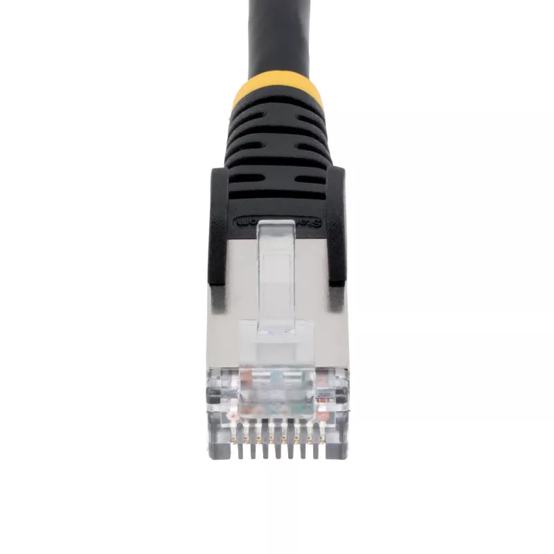 StarTech.com 7m CAT6a Ethernet-Kabel - Schwarz - Low Smoke Zero Halogen (LSZH) - 10GbE 500MHz 100W PoE++ Snagless RJ-45 mit Zugentlastung S/FTP Netzwerk-Patchkabel