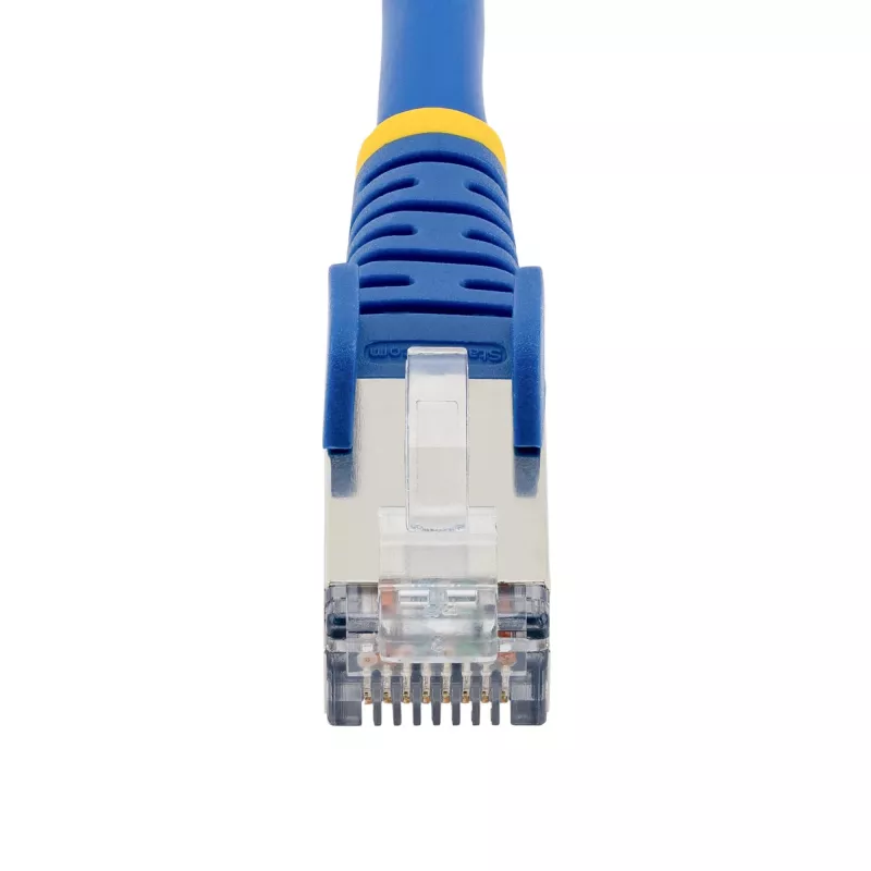 StarTech.com 7m CAT6a Ethernet-Kabel - Blau - Low Smoke Zero Halogen (LSZH) - 10GbE 500MHz 100W PoE++ rastnasenfreier RJ-45 mit Zugentlastung S/FTP Netzwerk-Patchkabel
