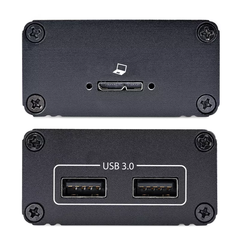 StarTech.com 2-Port USB 3.0 Extender über OM3-Multimode-Faser – LC/LC – 2x 5 Gbit/s USB-A-Hub – 350 m (1150 Fuß) Reichweite – Langlebiger USB-Glasfaser-Extender – Optischer USB-Extender